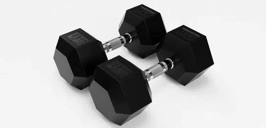 Troy Rubber Hex Dumbbells - 5-75 lb. Set Troy Rubber Hex Dumbbells - 5-75 lb. Set