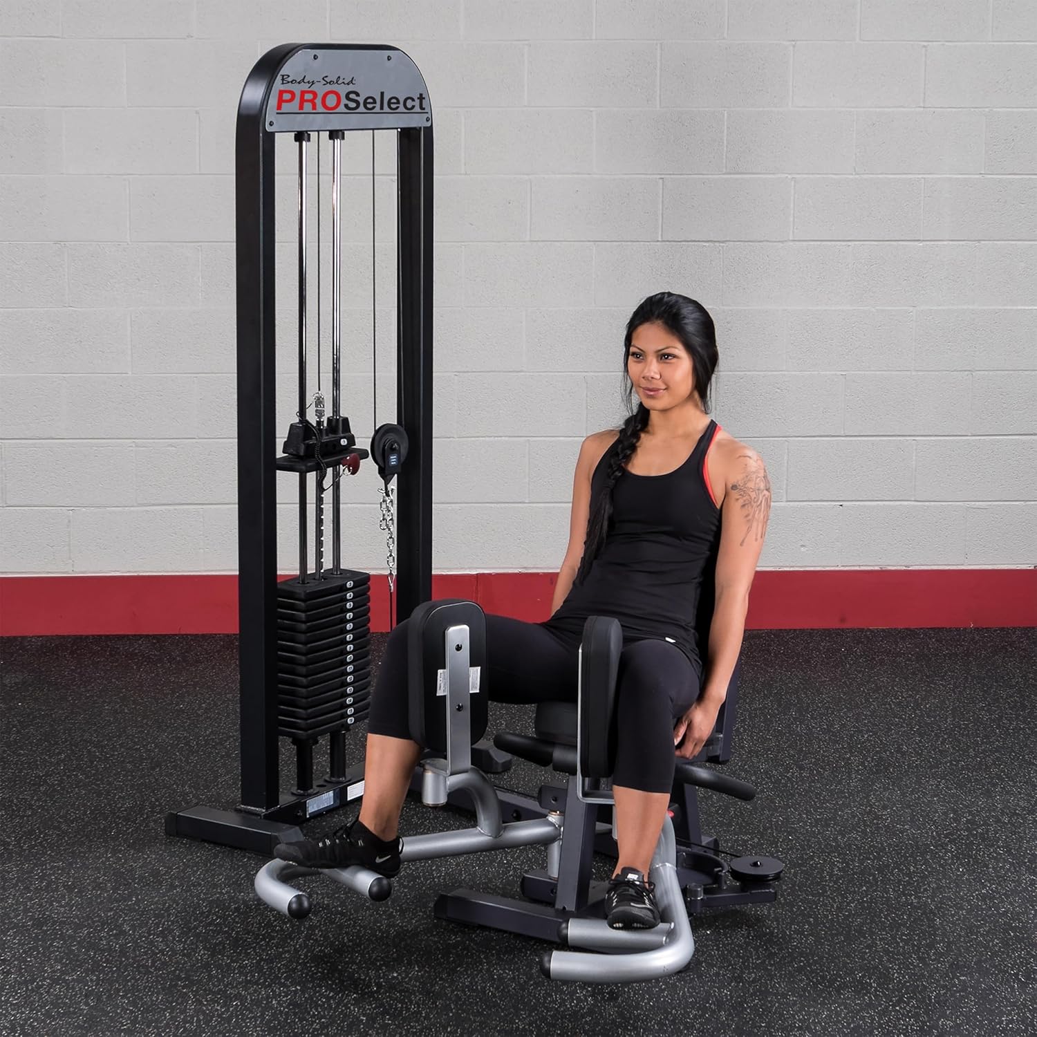 Bodysolid BOS-GIOT-STK/3 Pro Select Inner & Outer Thigh Machine With 310lb. Stack inner and outer thigh-workout machine
