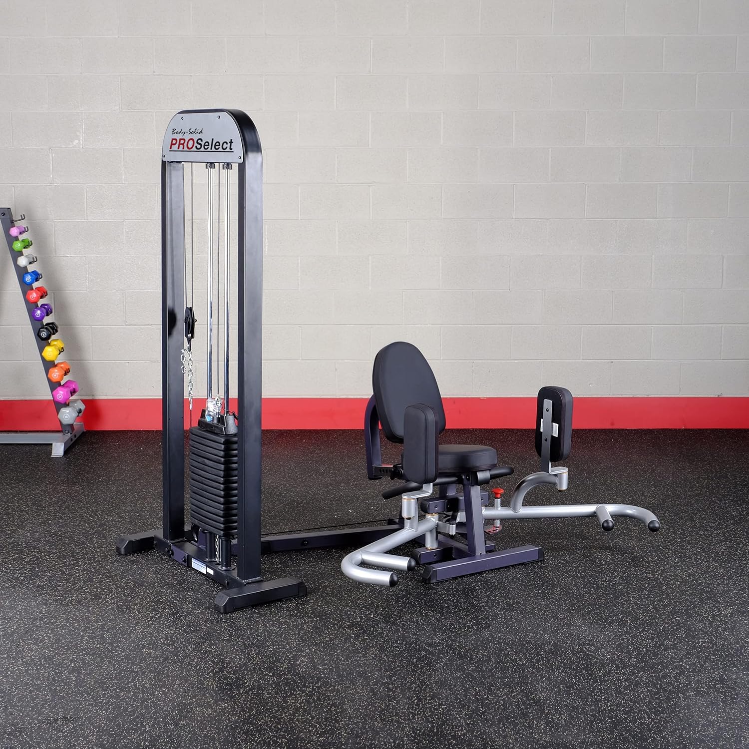 Bodysolid BOS-GIOT-STK/3 Pro Select Inner & Outer Thigh Machine With 310lb. Stack inner thigh outer thigh machine 1