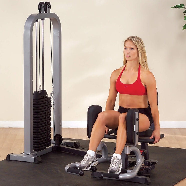 Bodysolid BOS-GIOT-STK/3 Pro Select Inner & Outer Thigh Machine With 310lb. Stack thigh exercise machine 1