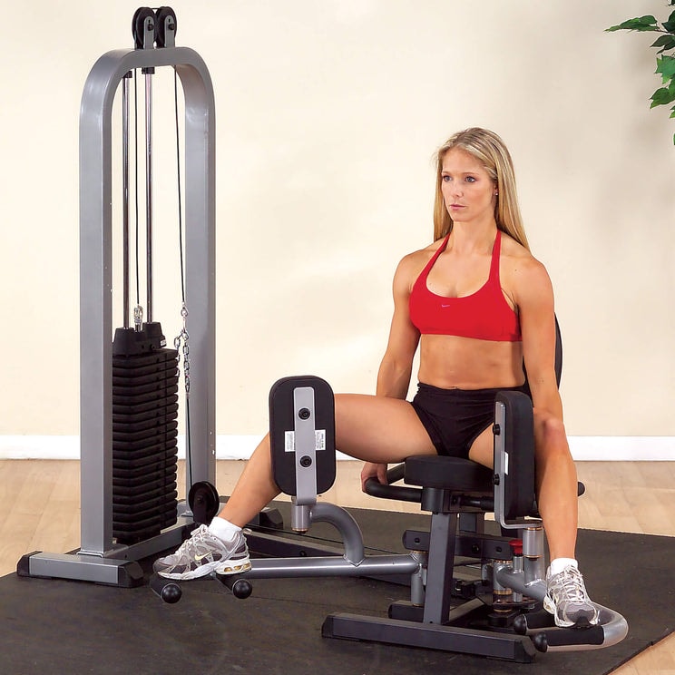 Bodysolid BOS-GIOT-STK/3 Pro Select Inner & Outer Thigh Machine With 310lb. Stack thigh exercise machine