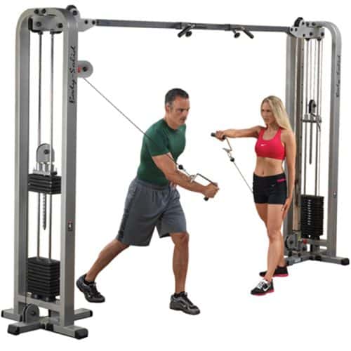 Bodysolid BOS-SCC1200G2 Pro Clubline Cable Crossover with 2-235Lb. Weight Stack products BOS SCCG
