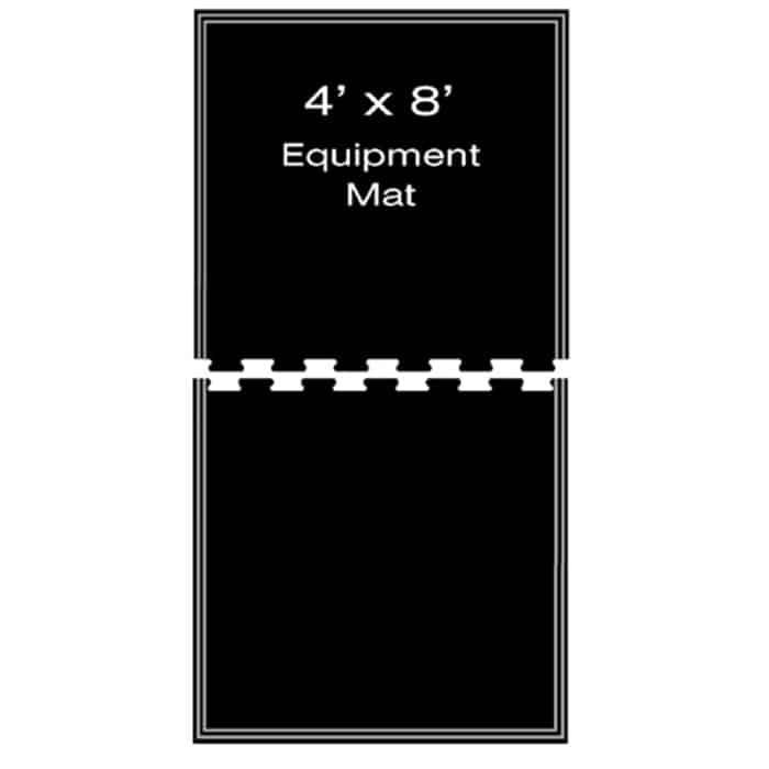 Shok-Lok Fitness Mat 4? x 8? Deadlift Mat ? Noise and Vibration Lifting Mat products HUM Shok MAW