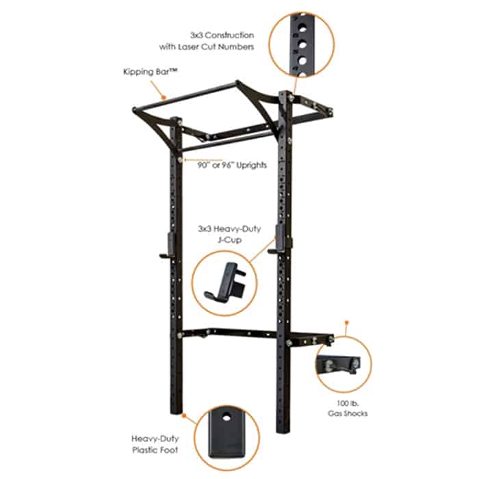 3x3 Profile Rack PRO with Kipping Bar products PP Rack PRO with Kipping Bar