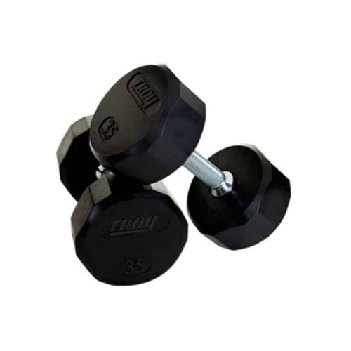 Troy 12 Sided Encased Dumbbells 5-50 LB Set products TROY TSD R